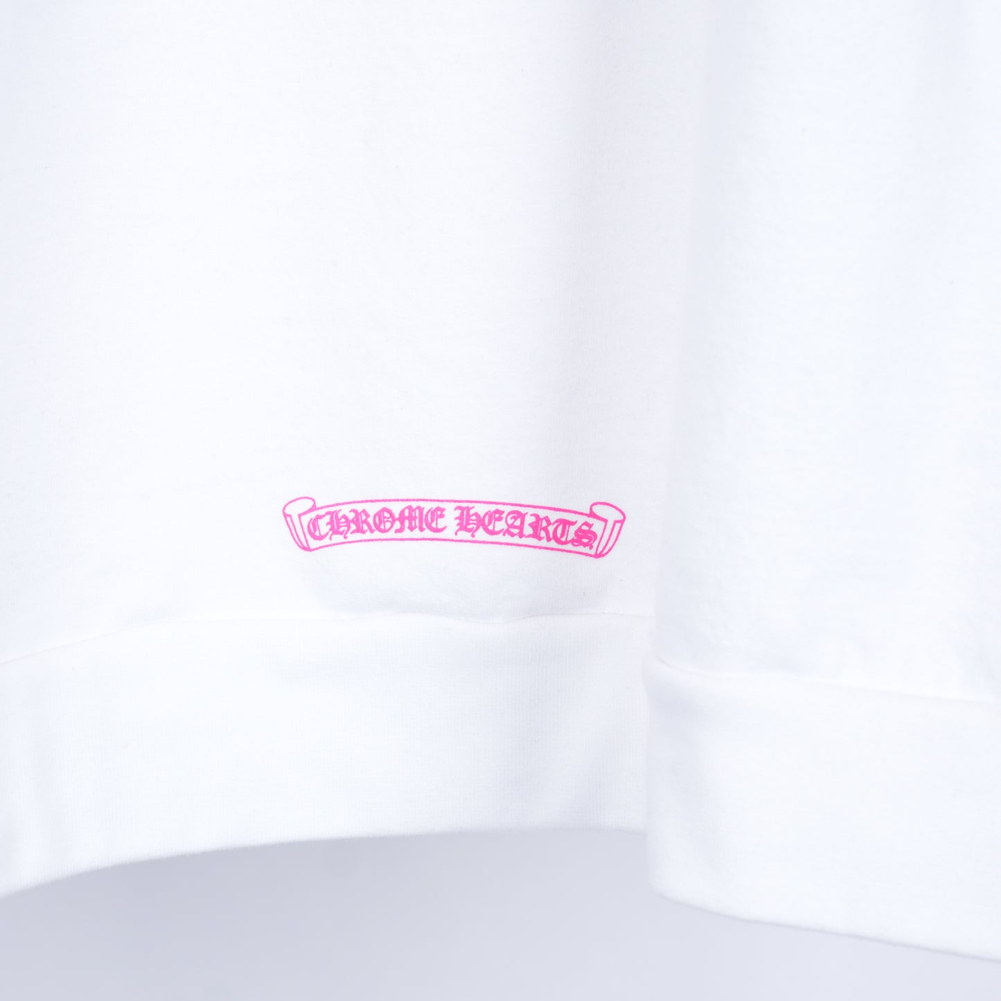 CH WHITE FLORAL HOT PINK HOODIE