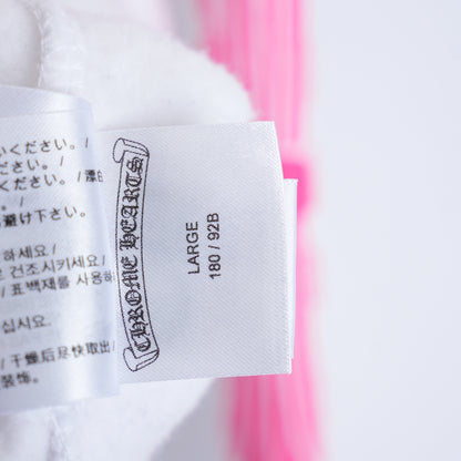 CH WHITE FLORAL HOT PINK HOODIE