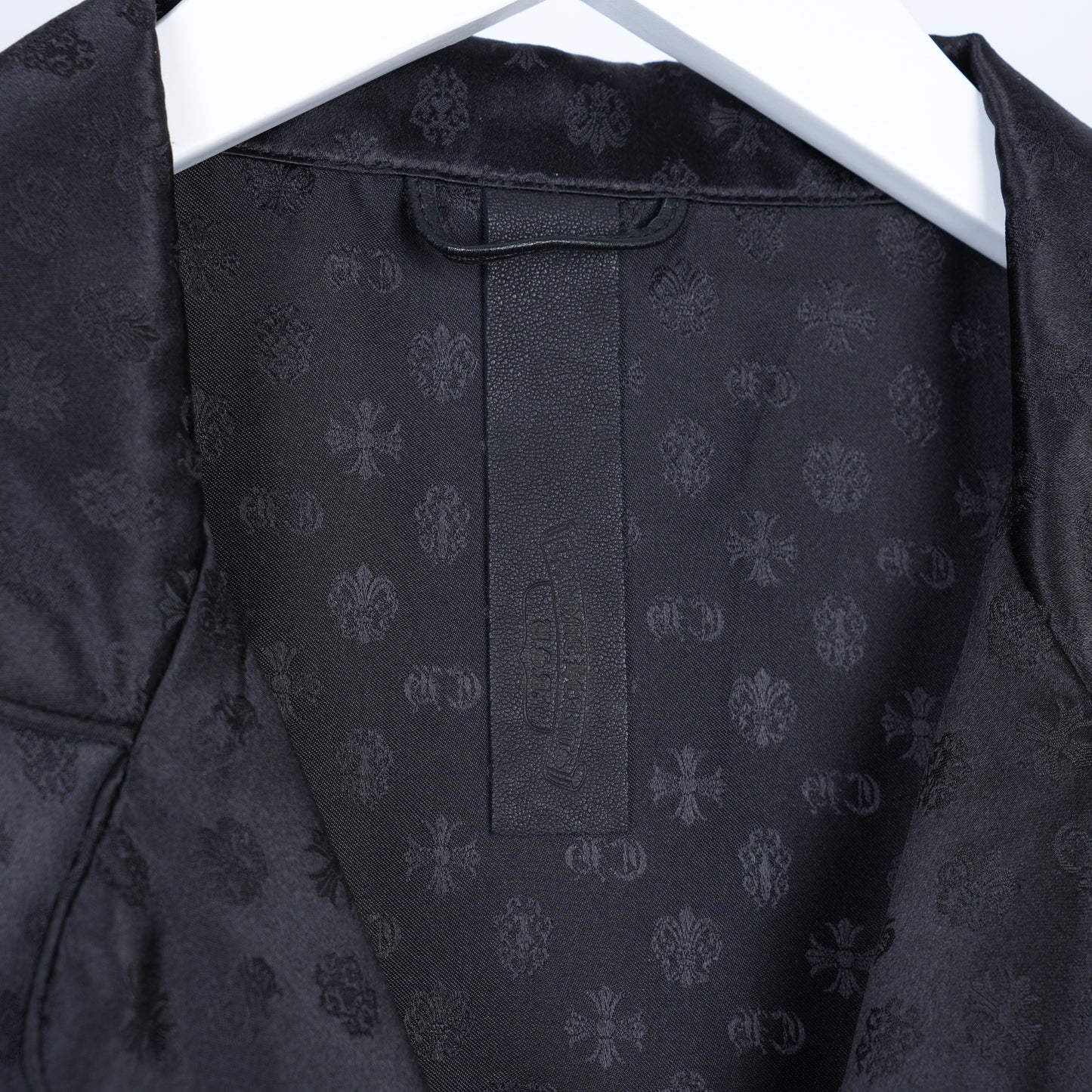 CHROME HEARTS SILK BLACK PAJAMA SHIRT