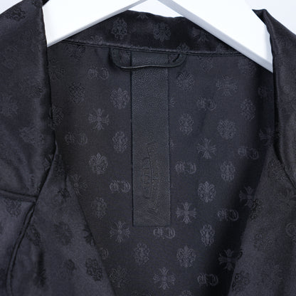 CHROME HEARTS SILK BLACK PAJAMA SHIRT