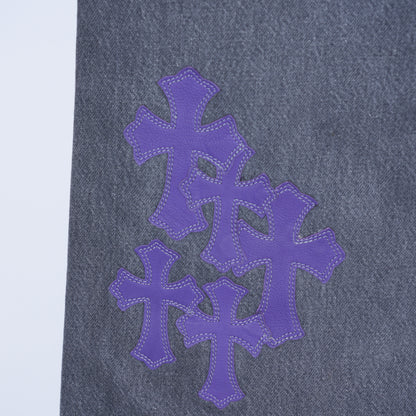CHROME HEARTS PURPLE ST. BARTH LEVI DENIM