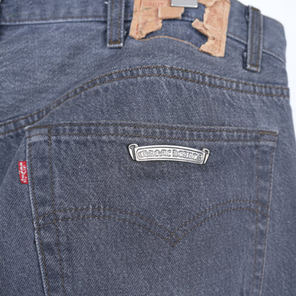 CHROME HEARTS PURPLE ST. BARTH LEVI DENIM