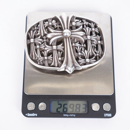 CHROME HEARTS SILVER CEMETERY BUCKLE
