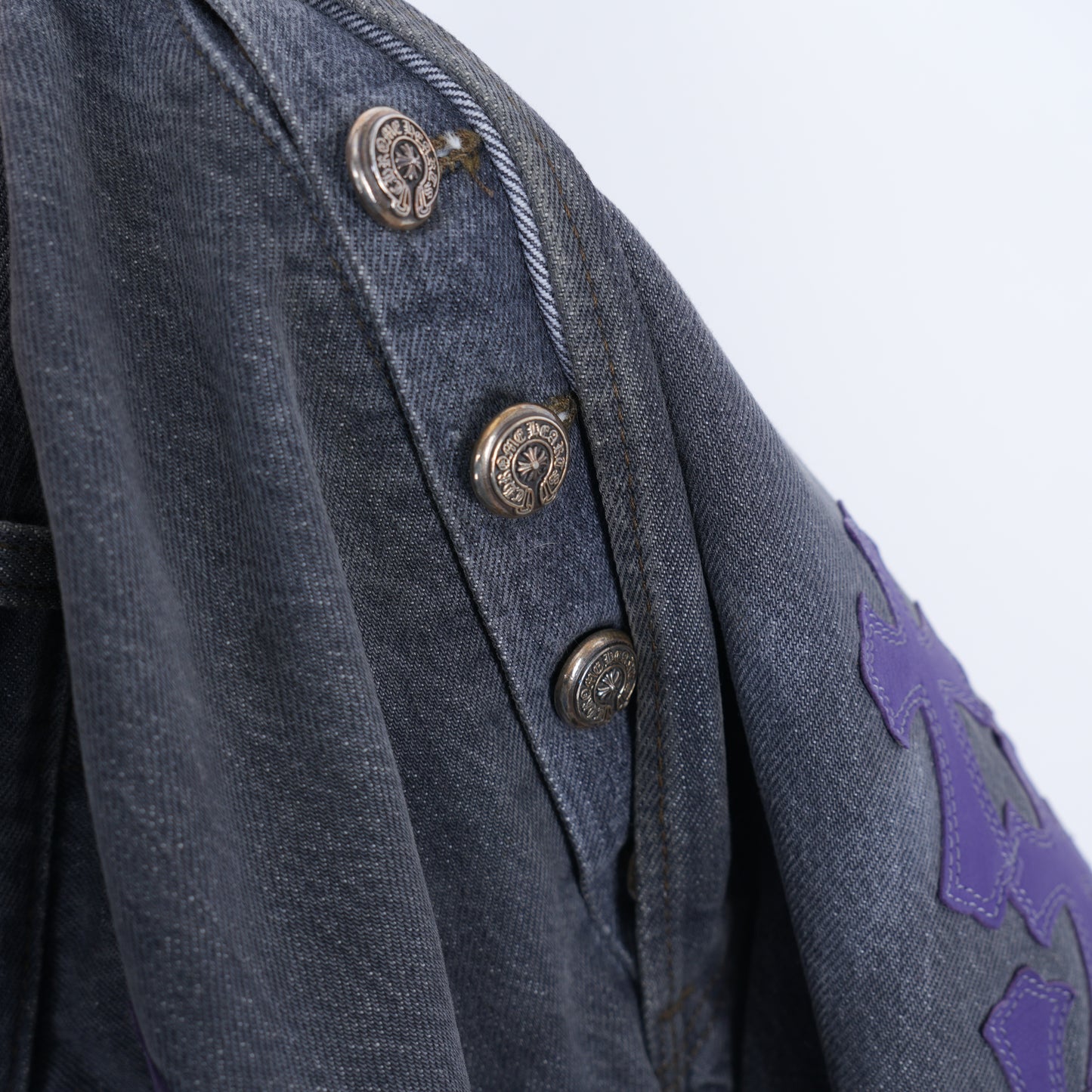 CHROME HEARTS PURPLE ST. BARTH LEVI DENIM