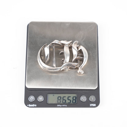 CHROME HEARTS 1 INCH SILVER CH BELT BUCKLE