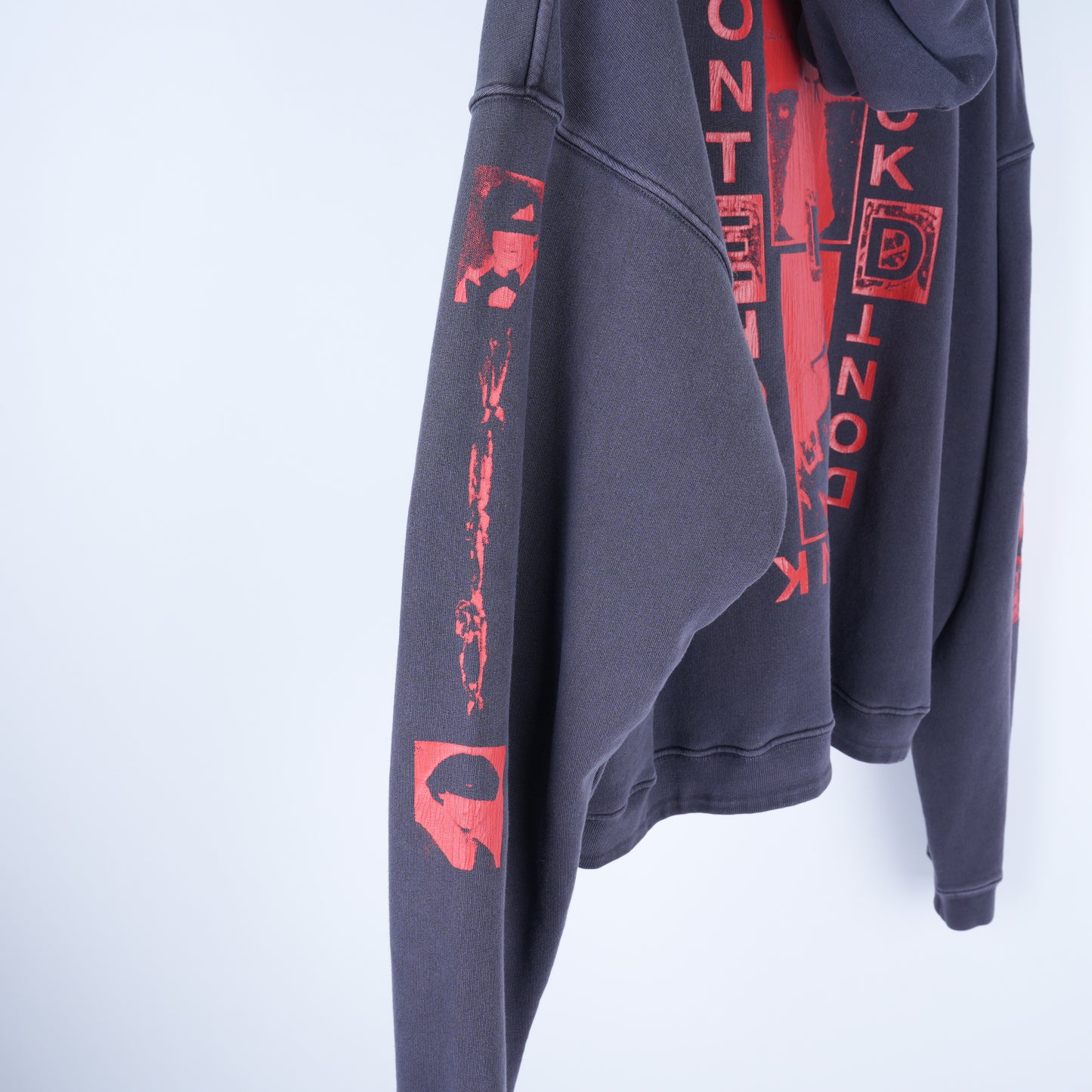 ERD LIPS HOODIE FADED NAVY