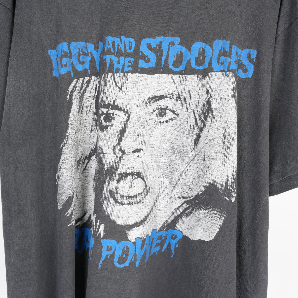 VINTAGE 1980'S IGGY POP & THE STOOGES RAW POWER TEE