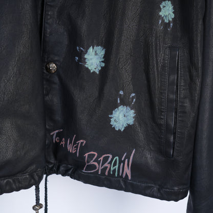CHROME HEARTS 1 OF 1 MATTY BOY HANDPAINTED LEATHER JACKET