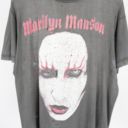 VINTAGE DISTRESSED MARILYN MANSON BIG FACE TEE