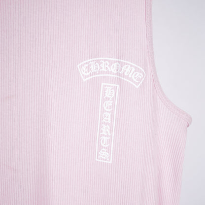 CHROME HEARTS PINK T BAR TANK TOP