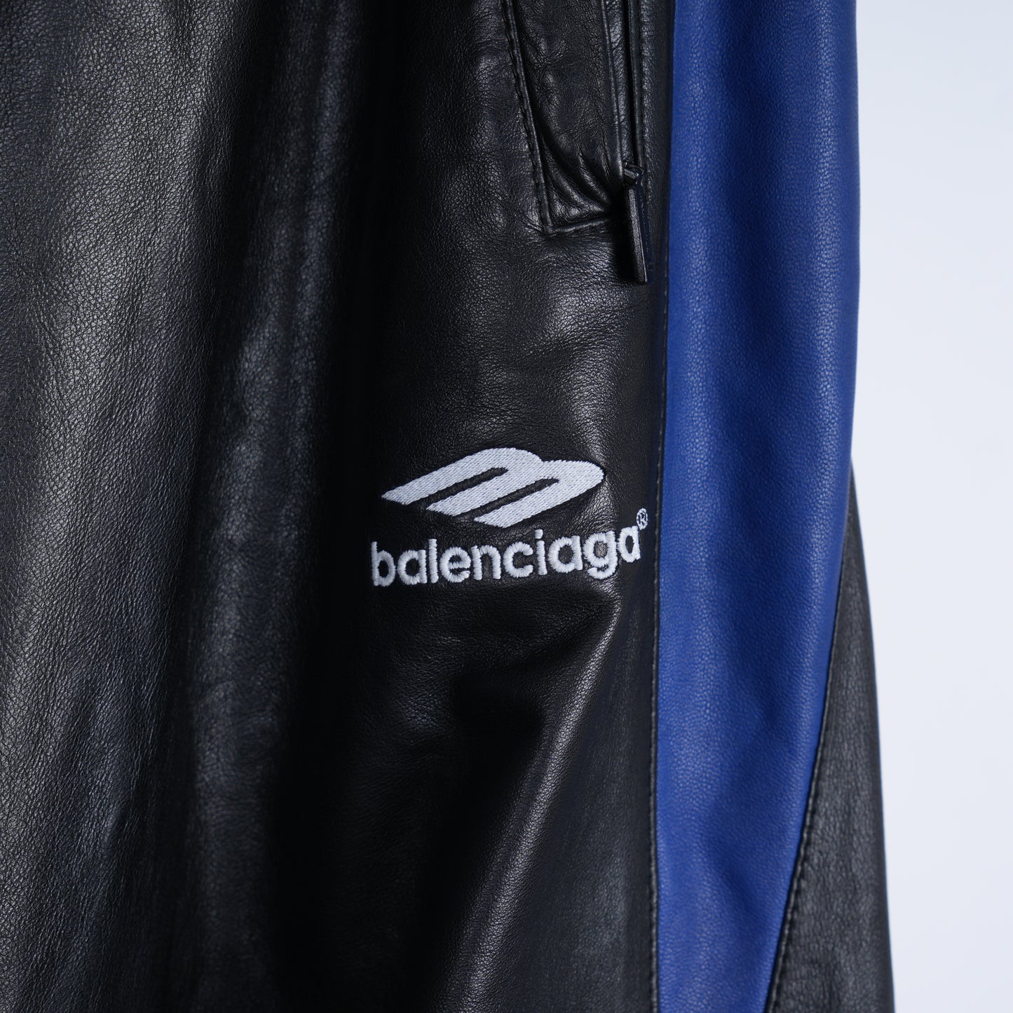 BALENCIAGA LEATHER TRACK PANTS