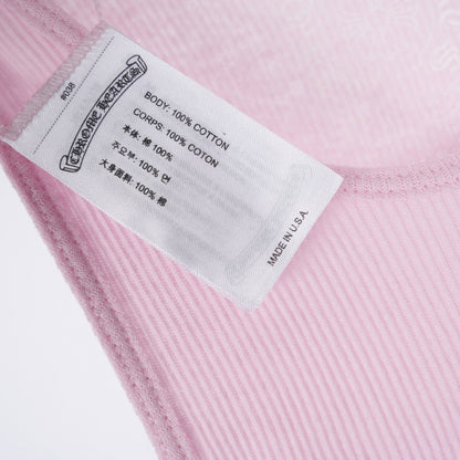 CHROME HEARTS PINK T BAR TANK TOP