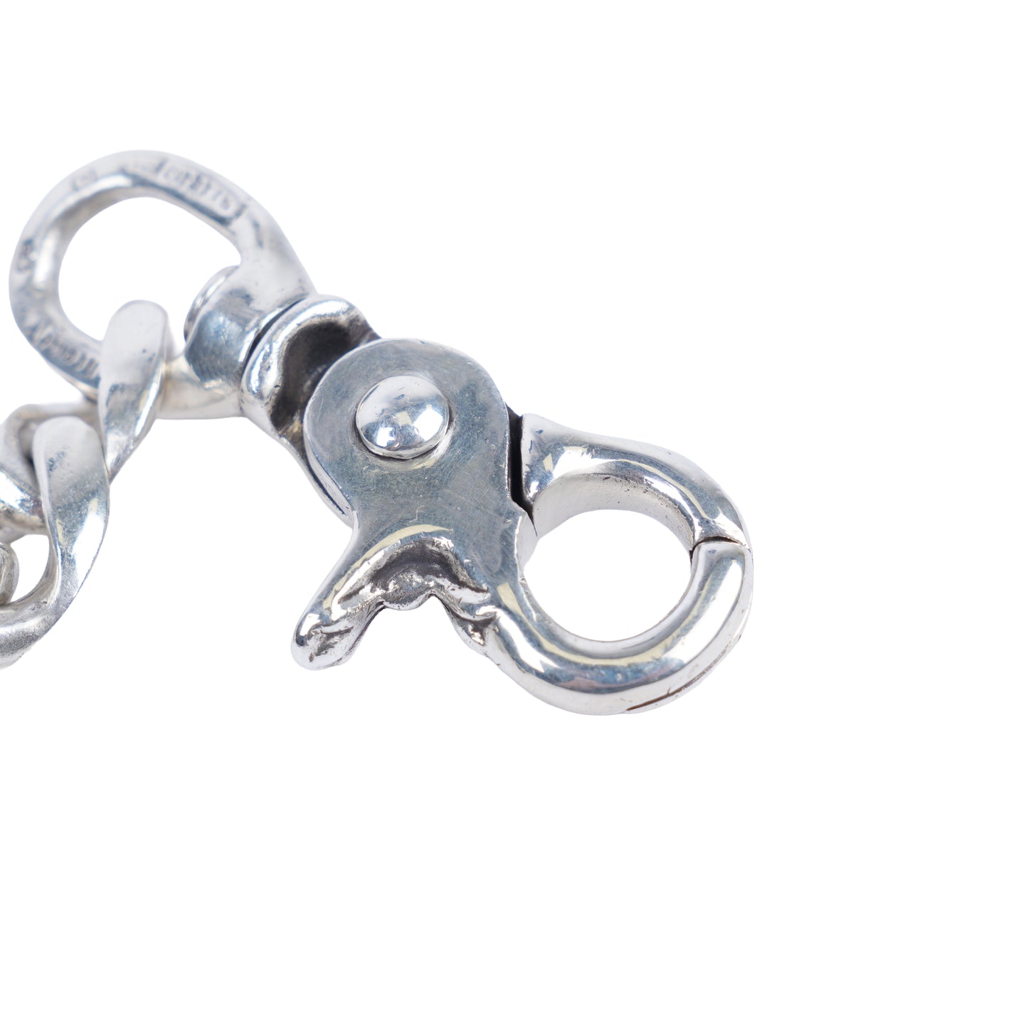 CHROME HEARTS CUBAN LOBSTER KEYCHAIN WITH DAGGER KEYRING