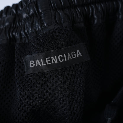 BALENCIAGA LEATHER TRACK PANTS