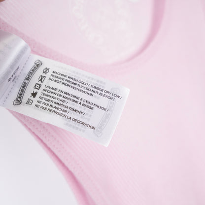 CHROME HEARTS PINK T BAR TANK TOP