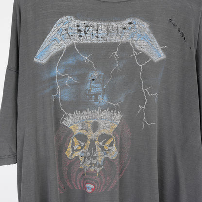 VINTAGE METALLICA RIDE THE LIGHTNING SHORTEST STRAW TEE