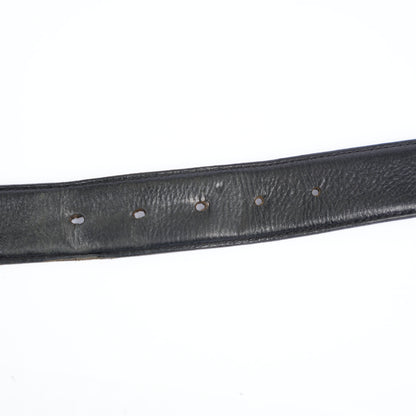 CHROME HEARTS BLACK LEATHER STRAP SZ 36