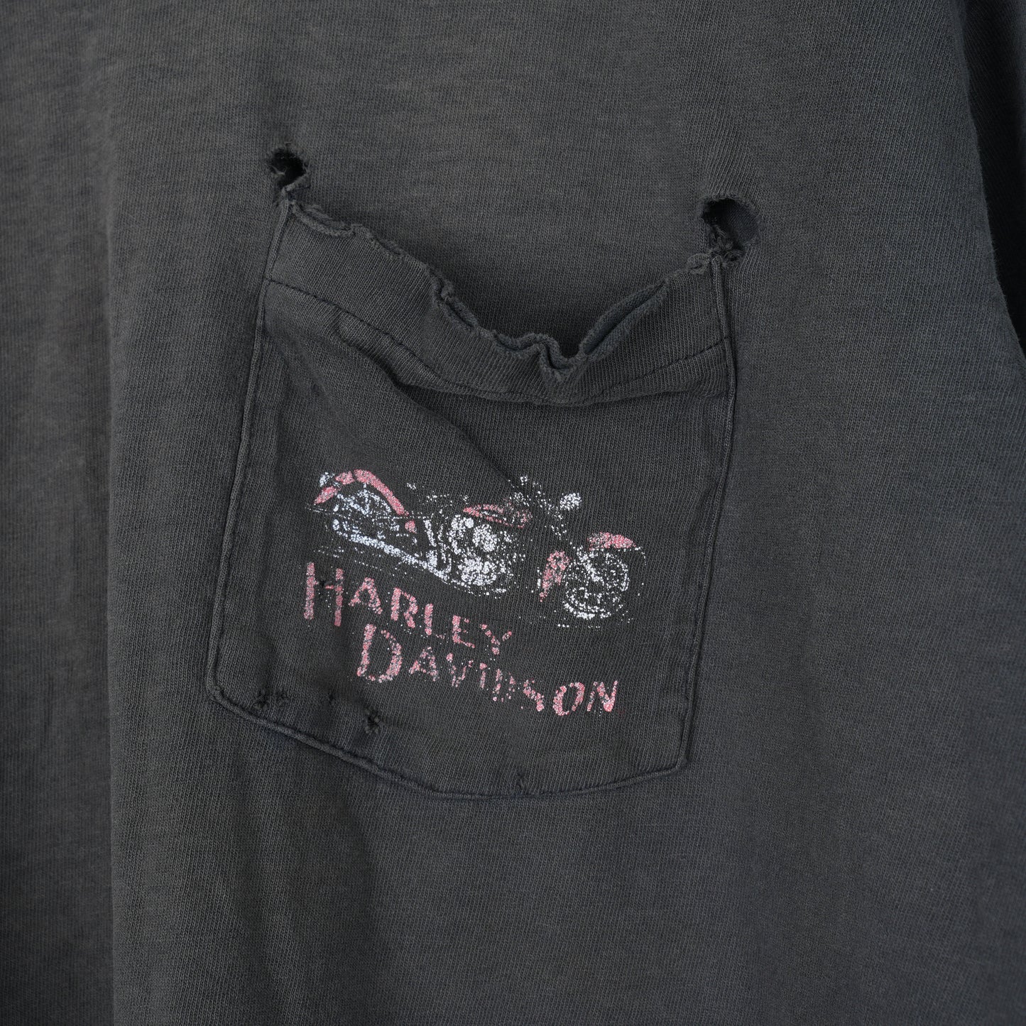 VINTAGE HARLEY SMOKED BOXY POCKET T-Shirt