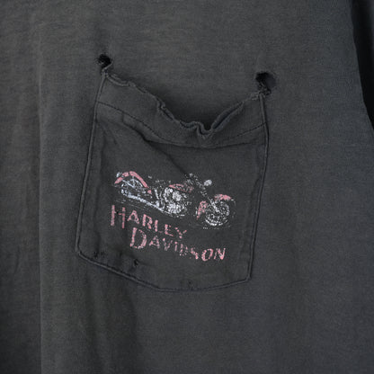 VINTAGE HARLEY SMOKED BOXY POCKET T-Shirt