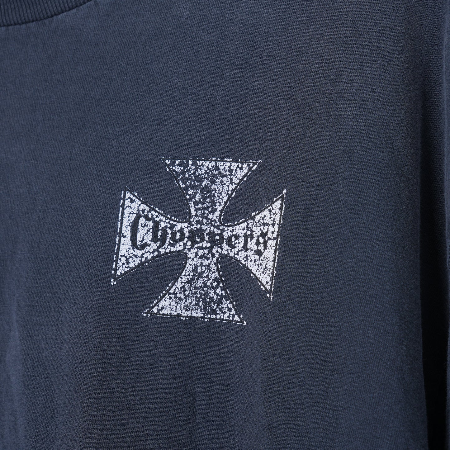 VINTAGE FADED BOXY CHOPPERS SKULL T-SHIRT