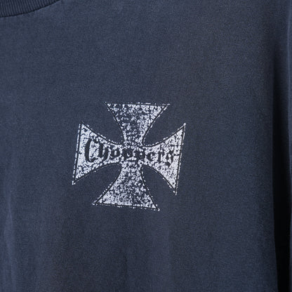 VINTAGE FADED BOXY CHOPPERS SKULL T-SHIRT