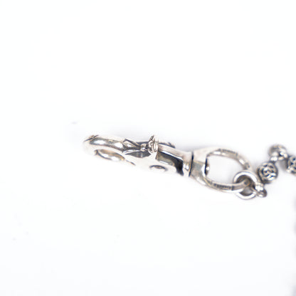CHROME HEARTS DAGGER PENDANT FLORAL BALL DOUBLE LOBSTER WALLET CHAIN