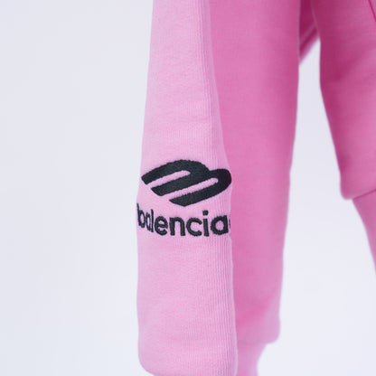 BALENCIAGA PINK ZIP UP HOODIE