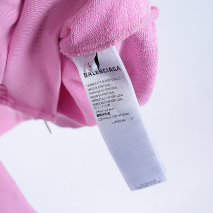 BALENCIAGA PINK ZIP UP HOODIE