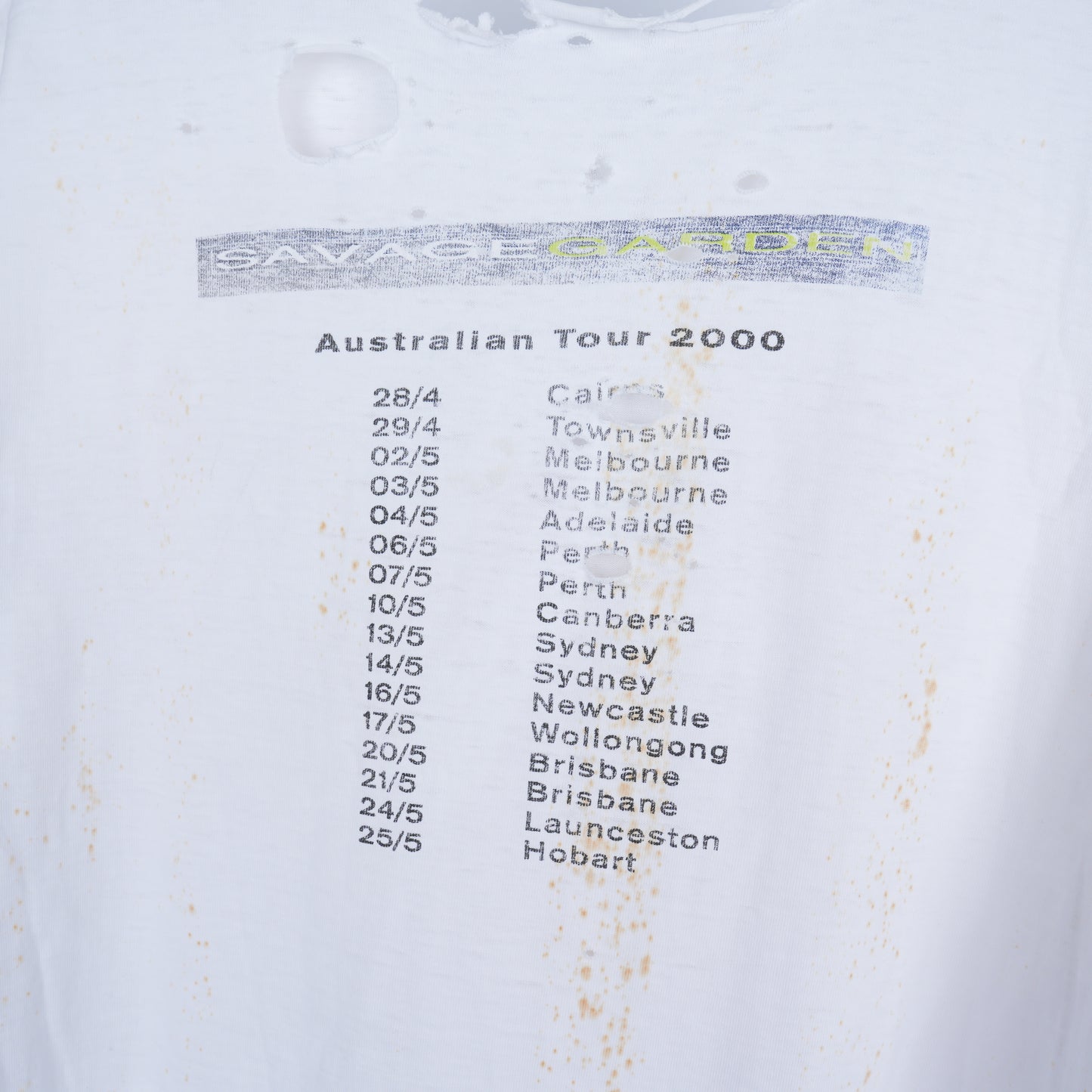 VINTAGE THRASHED SAVAGE GARDEN TEE