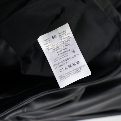 BOTTEGA VENETA INTRECCIATO TRIMMED LEATHER BLOUSON JACKET