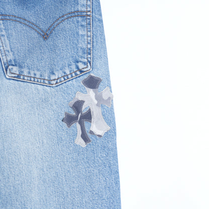 CHROME HEARTS SNOW CAMO 501 LEVI