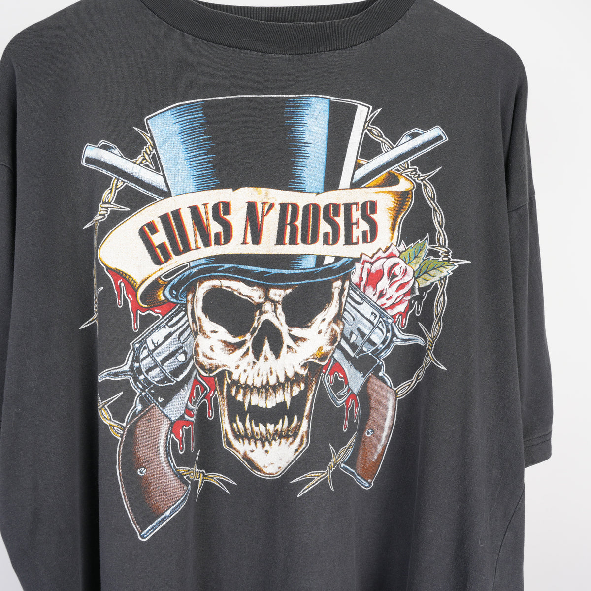 VINTAGE 90'S GUNS N'ROSES FADED SKULL TEE
