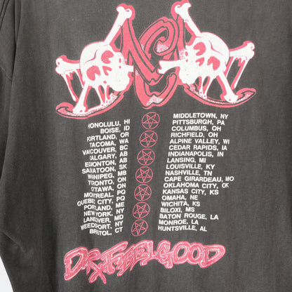 VINTAGE 1989 FADED MOTLEY CRUE DR.FEELGOOD CROPPED TEE