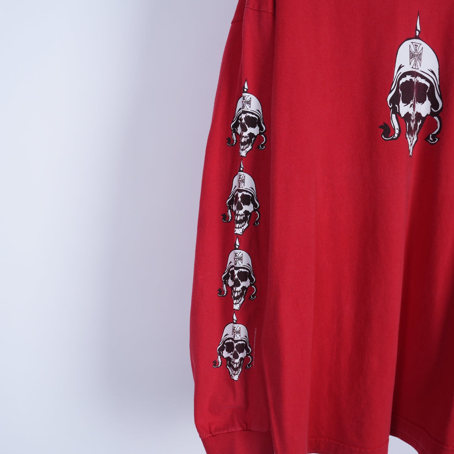 WCC SKULL HELMET LONG SLEEVE RED