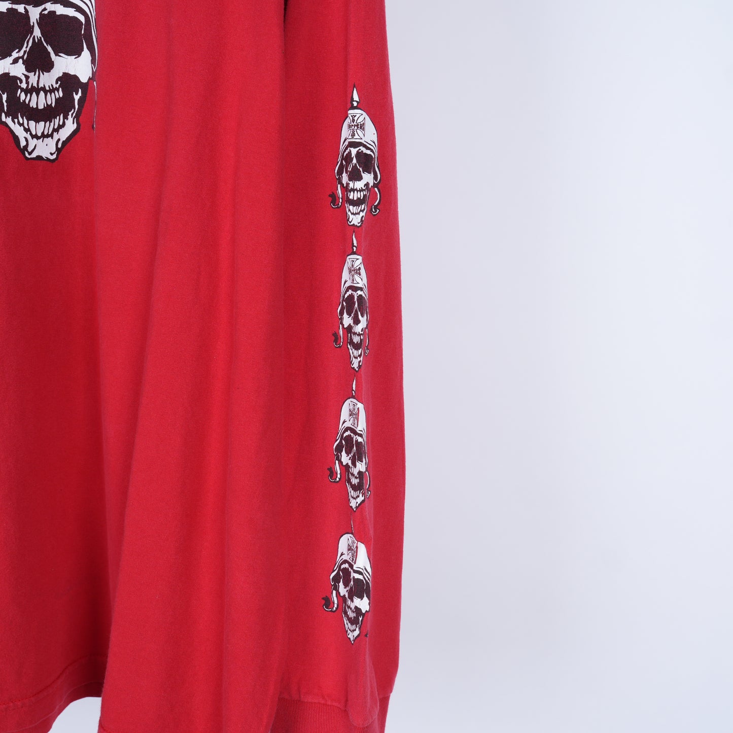 WCC SKULL HELMET LONG SLEEVE RED