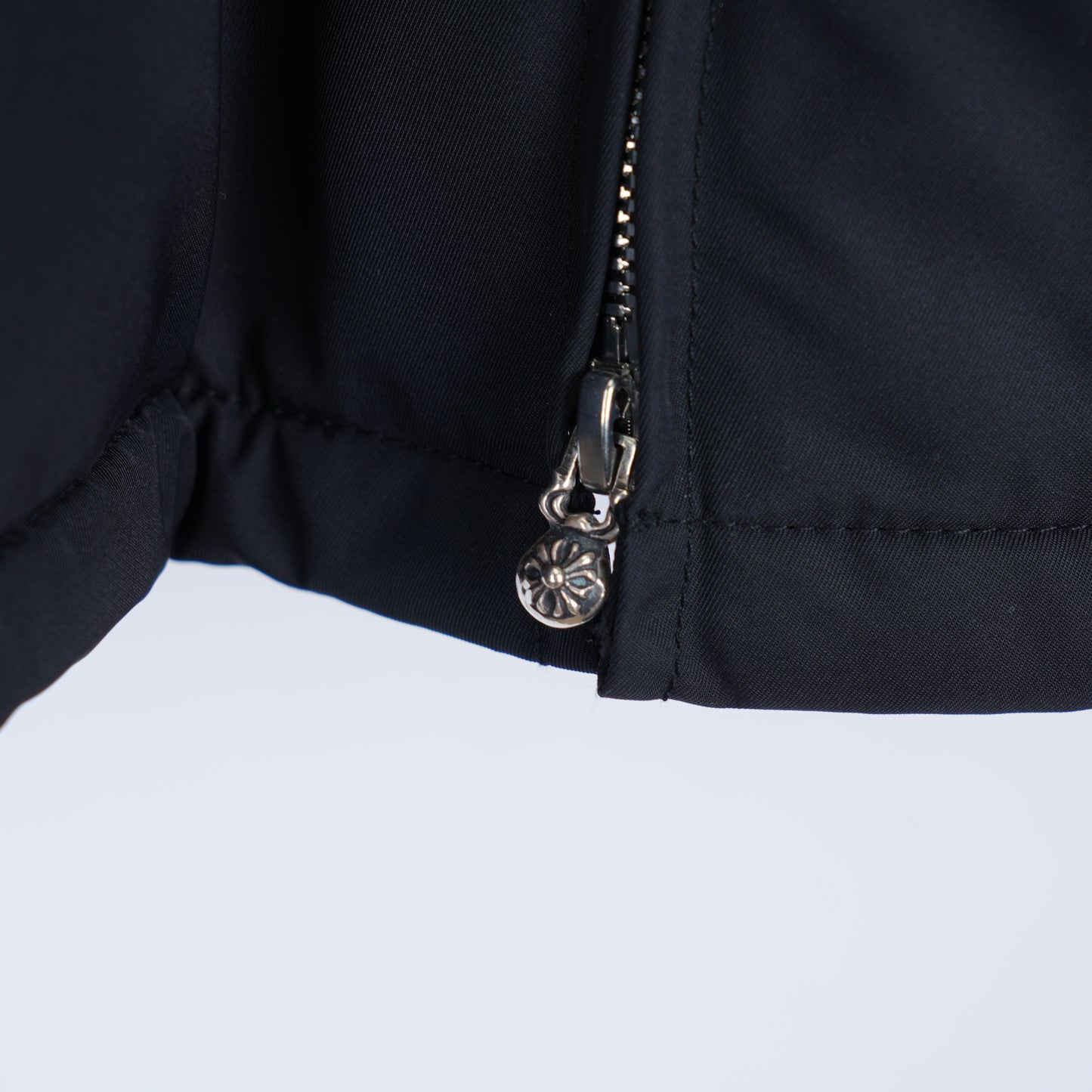 CHROME HEARTS NAVY TRIPLE CROSS COBRA RACING JACKET