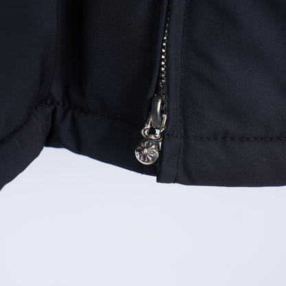 CHROME HEARTS NAVY TRIPLE CROSS COBRA RACING JACKET