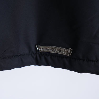 CHROME HEARTS NAVY TRIPLE CROSS COBRA RACING JACKET