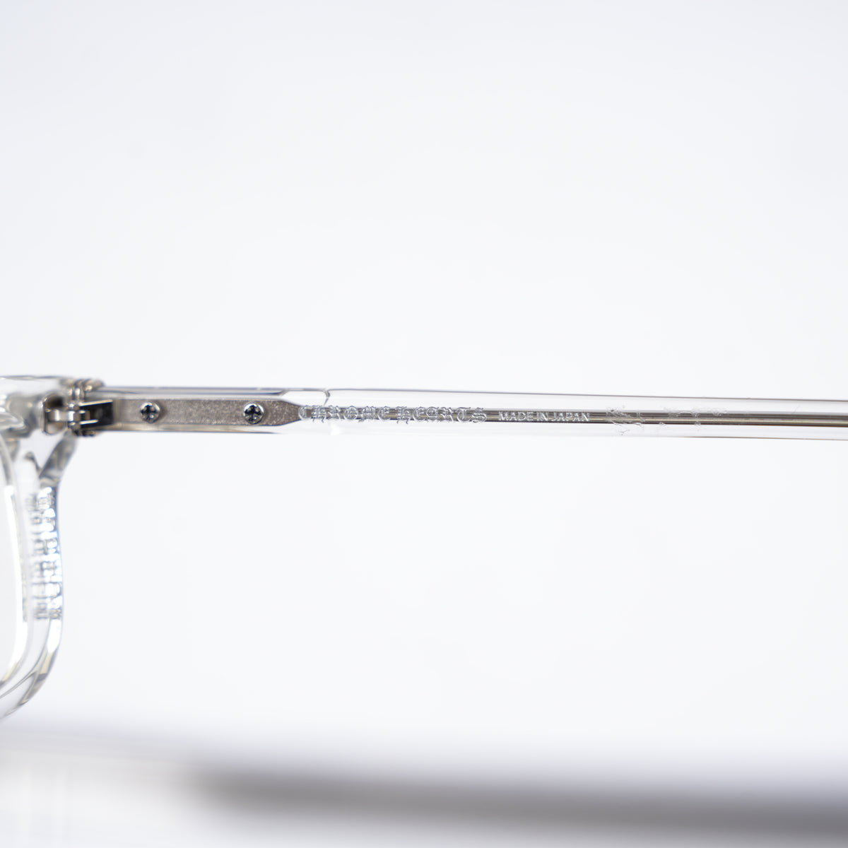 CHROME HEARTS CLEAR FRAME LITTLE DINGER GLASSES