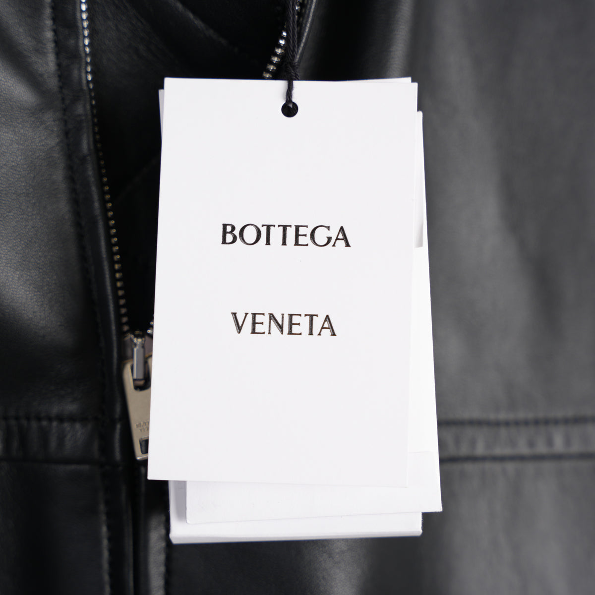 BOTTEGA VENETA INTRECCIATO TRIMMED LEATHER BLOUSON JACKET
