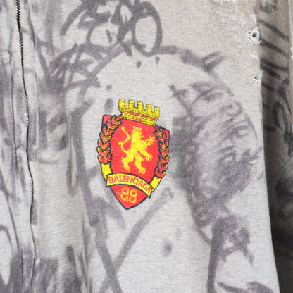 BALENCIAGA GRAY SKATER HOODIE