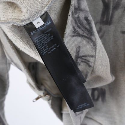 BALENCIAGA GRAY SKATER HOODIE