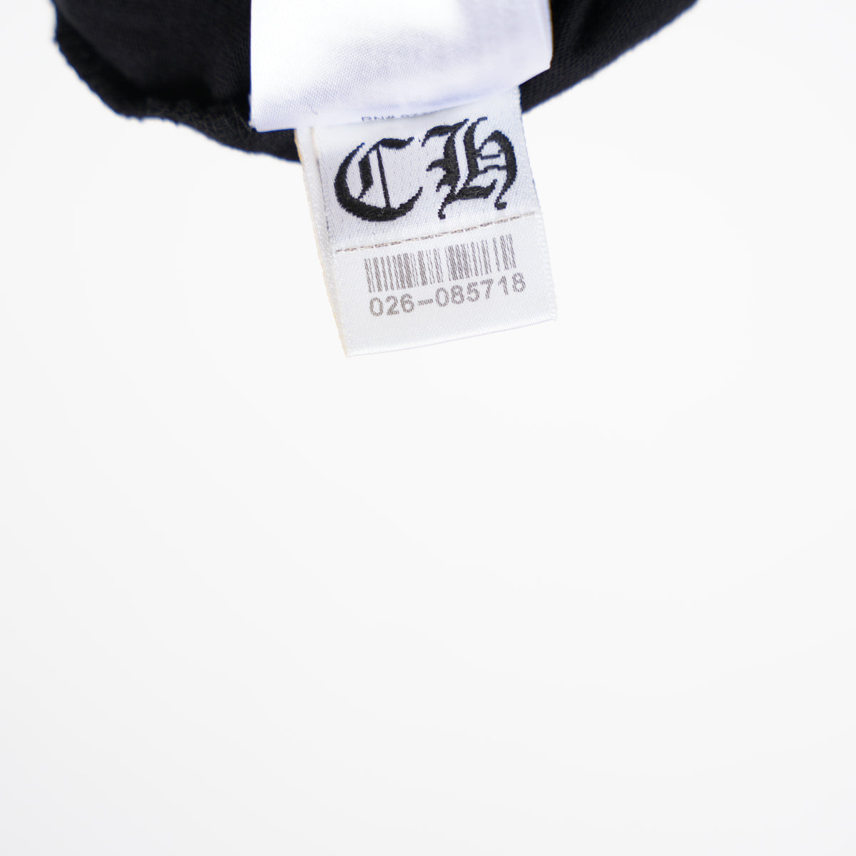 CHROME HEARTS SCRIPT NECK HORSESHOE LOGO POCKET TEE