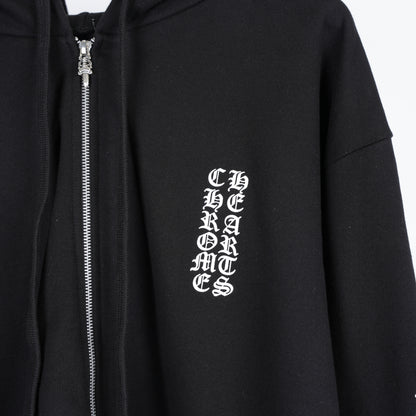 CHROME HEARTS SCROLL DAGGER ZIP UP HOODIE