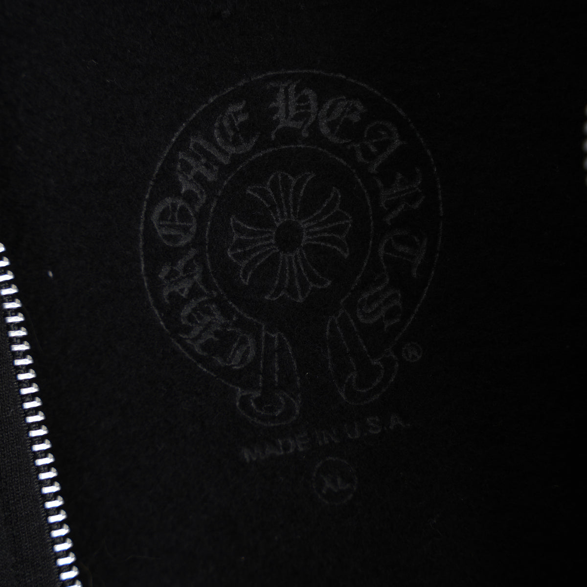 CHROME HEARTS SCROLL DAGGER ZIP UP HOODIE