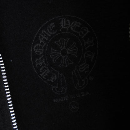 CHROME HEARTS SCROLL DAGGER ZIP UP HOODIE