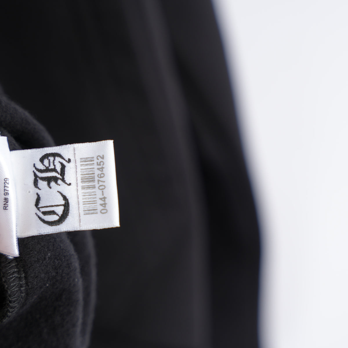 CHROME HEARTS SCROLL DAGGER ZIP UP HOODIE