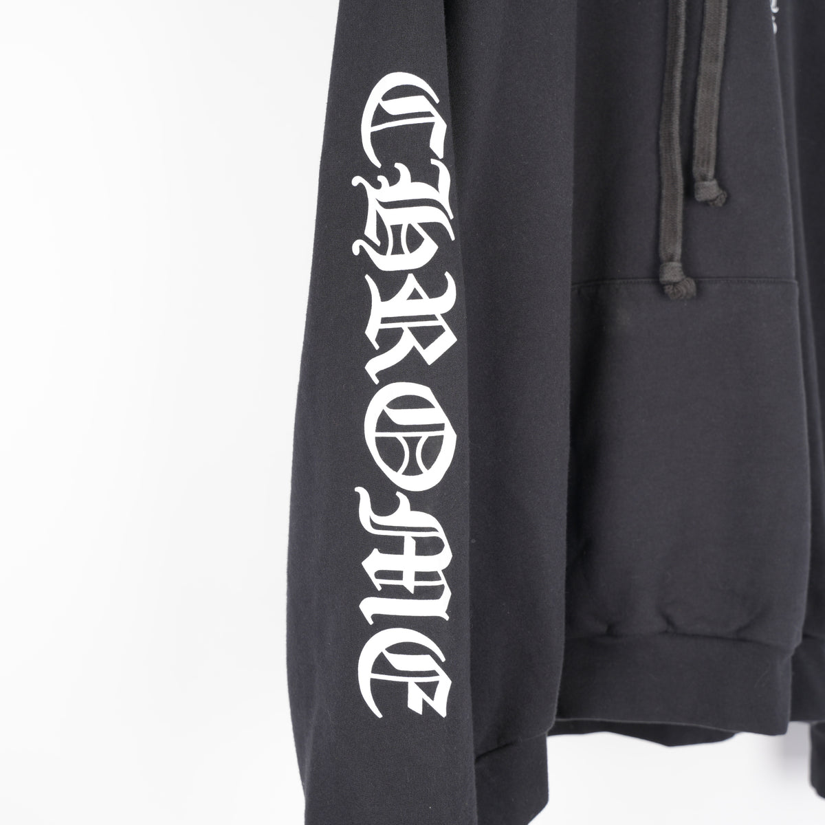 CHROME HEARTS SCRIPT LOGO SLEEVE PULL OVER HOODIE