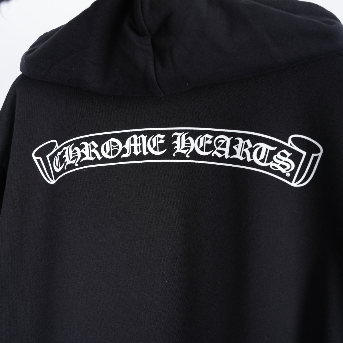 CHROME HEARTS SCROLL LOGO PULLOVER HOODIE