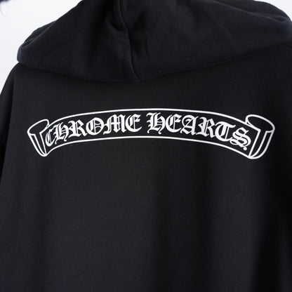 CHROME HEARTS SCROLL LOGO PULLOVER HOODIE